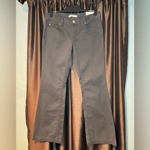 NWT Ann Taylor LOFT Marisa Modern with Stretch Dark Gray Khaki Pant 6P